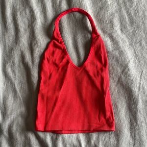 Urban outfitters halter neck ribbed tank top